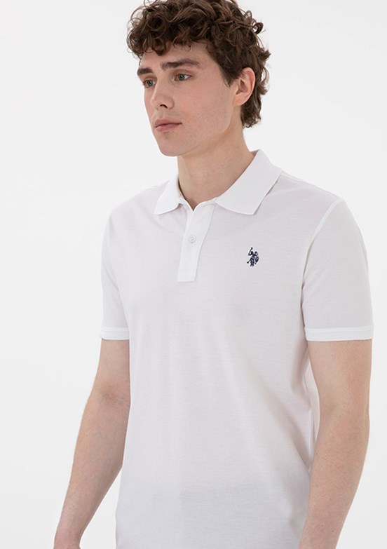 US POLO ASSN Beyaz Erkek Basic T-Shirt
