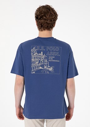 US POLO ASSN Lacivert Erkek Bisiklet Yaka T-Shirt