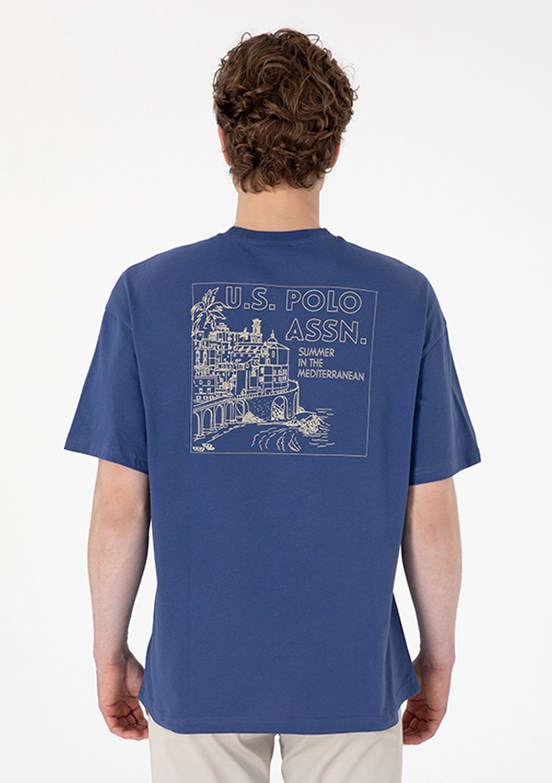 US POLO ASSN Lacivert Erkek Bisiklet Yaka T-Shirt
