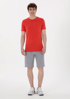 US POLO ASSN Gri Erkek Kapri Şort