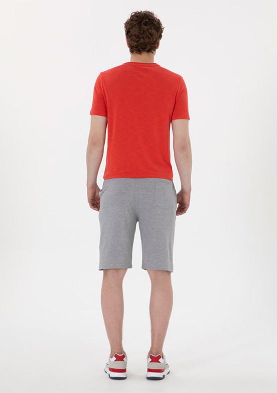 US POLO ASSN Gri Erkek Kapri Şort