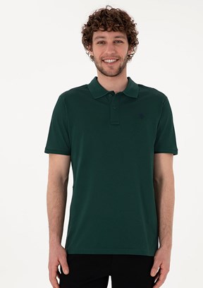 US POLO ASSN Yeşil Erkek Basic T-Shirt