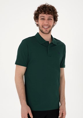 US POLO ASSN Yeşil Erkek Basic T-Shirt