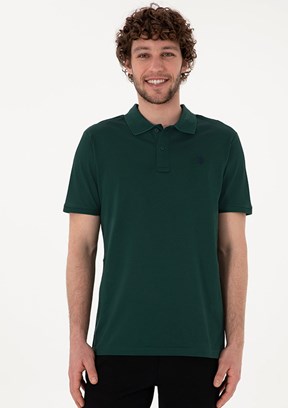 US POLO ASSN Yeşil Erkek Basic T-Shirt