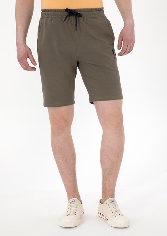 US POLO ASSN Bej Erkek Kapri Şort