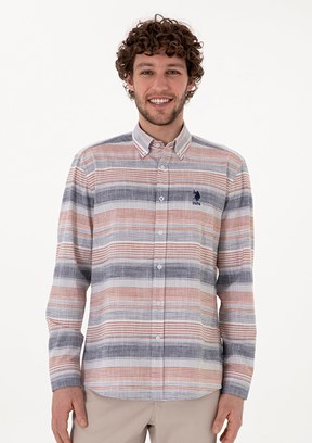 US POLO ASSN Kırmızı Erkek Regular Gömlek