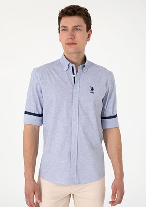 US POLO ASSN Mavi Erkek Regular Gömlek