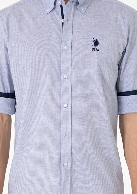 US POLO ASSN Mavi Erkek Regular Gömlek