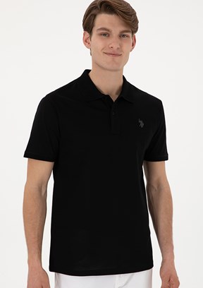 US POLO ASSN Siyah Erkek Basic T-Shirt