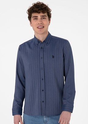 US POLO ASSN Lacivert Erkek Slim Gömlek