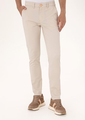 US POLO ASSN Bej Erkek Slim Pantolon