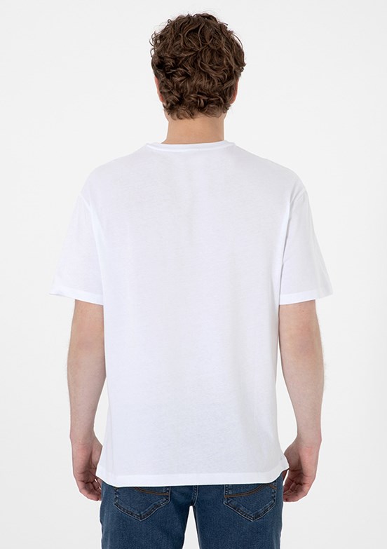 US POLO ASSN Beyaz Erkek Comfort T-Shirt