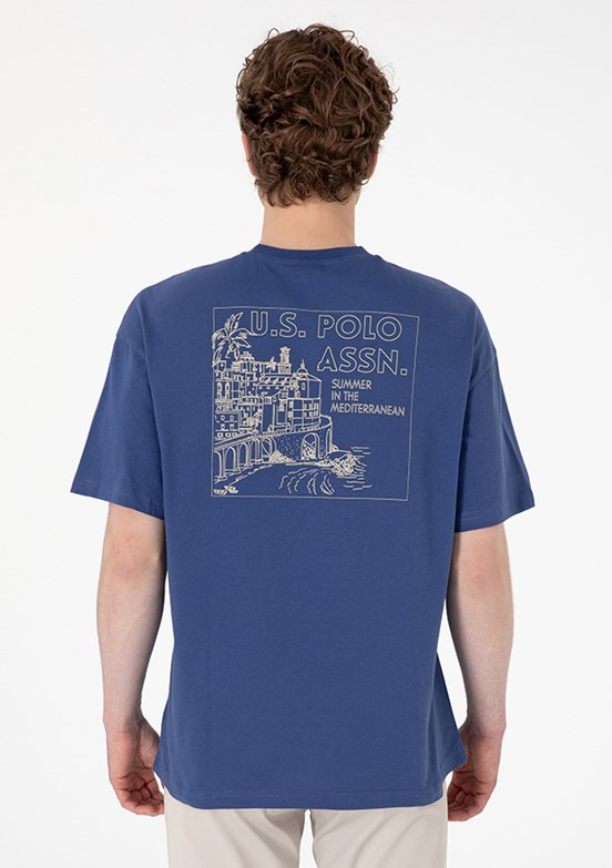 US POLO ASSN Lacivert Erkek Bisiklet Yaka T-Shirt
