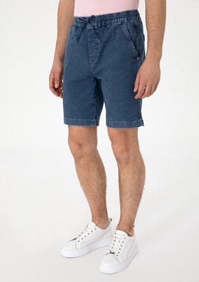 US POLO ASSN Mavi Erkek Kapri Şort