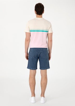 US POLO ASSN Mavi Erkek Kapri Şort