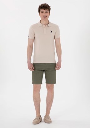 US POLO ASSN Yeşil Erkek Kapri Şort