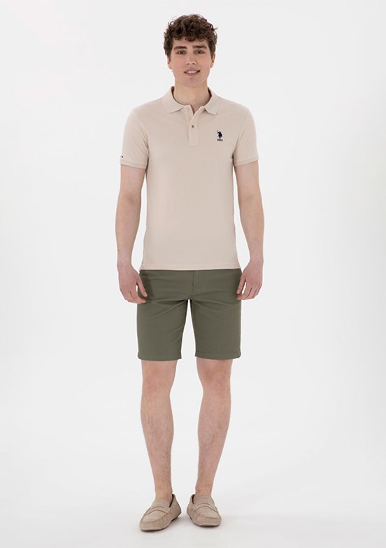 US POLO ASSN Yeşil Erkek Kapri Şort