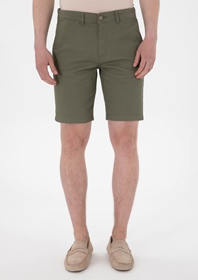 US POLO ASSN Yeşil Erkek Kapri Şort