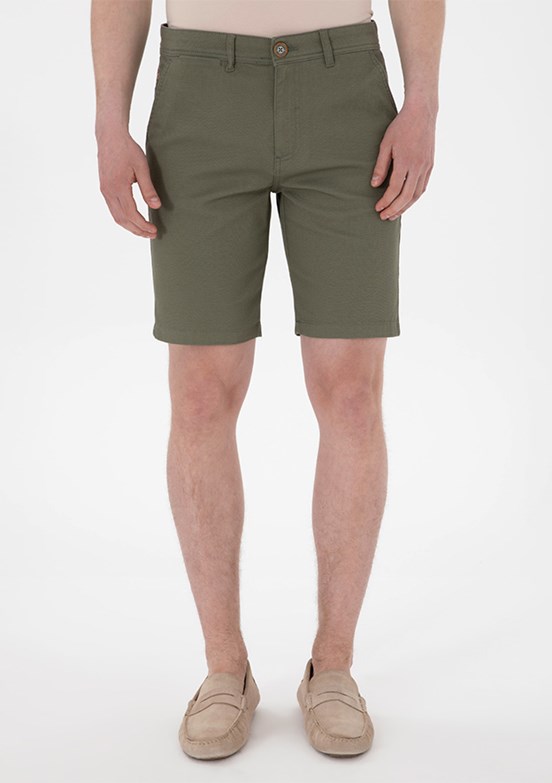 US POLO ASSN Yeşil Erkek Kapri Şort