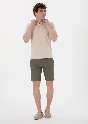 US POLO ASSN Yeşil Erkek Kapri Şort