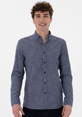 US POLO ASSN Lacivert Erkek Slim Gömlek