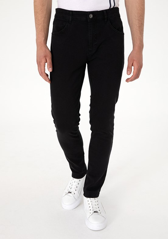 US POLO ASSN Siyah Erkek Slim Jean Pantolon