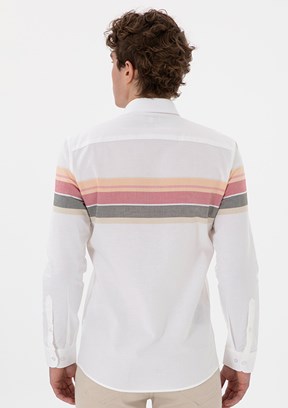 US POLO ASSN Turuncu Erkek Slim Gömlek