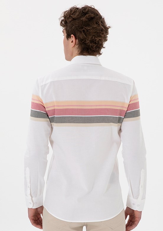 US POLO ASSN Turuncu Erkek Slim Gömlek