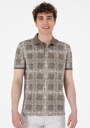 US POLO ASSN Bej Erkek Regular T-Shirt
