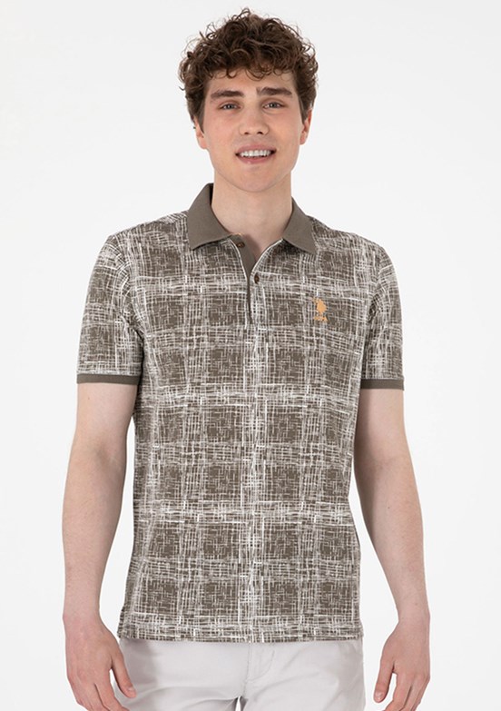 US POLO ASSN Bej Erkek Regular T-Shirt