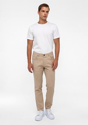 SÜVARİ Bej Erkek Slim Pantolon