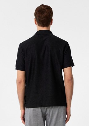 SÜVARİ Siyah Erkek Polo Yaka T-Shirt