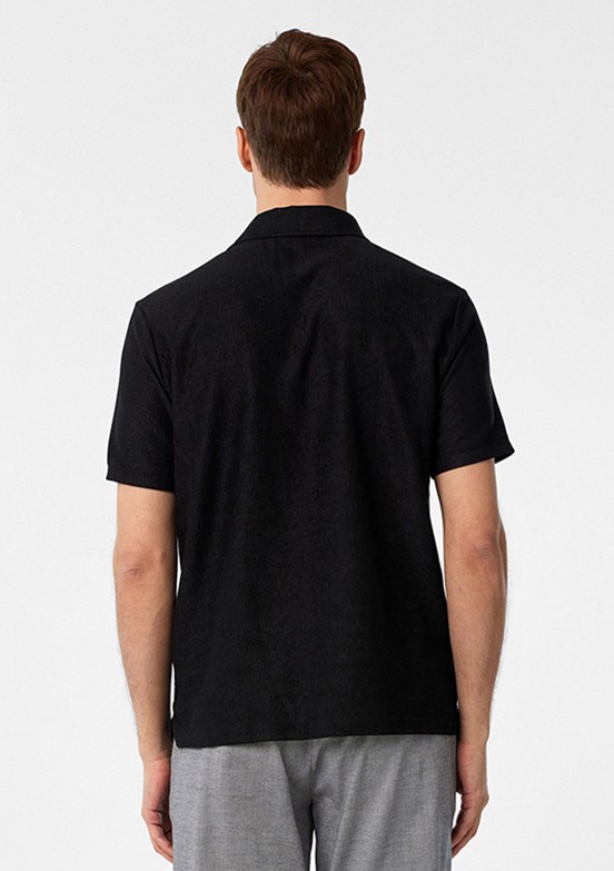 SÜVARİ Siyah Erkek Polo Yaka T-Shirt