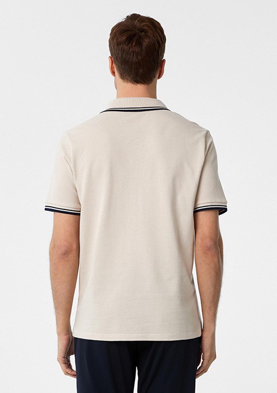 SÜVARİ Bej Erkek Polo Yaka T-Shirt
