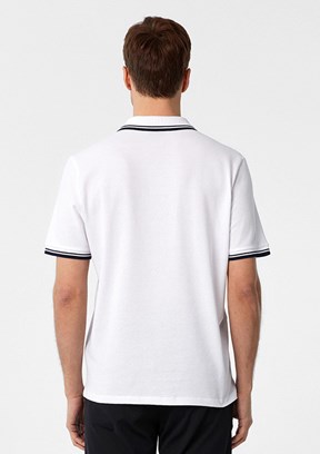 SÜVARİ Beyaz Erkek Polo Yaka T-Shirt