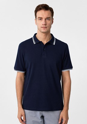 SÜVARİ Lacivert Erkek Polo Yaka T-Shirt