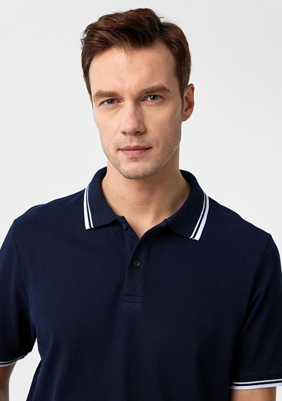 SÜVARİ Lacivert Erkek Polo Yaka T-Shirt