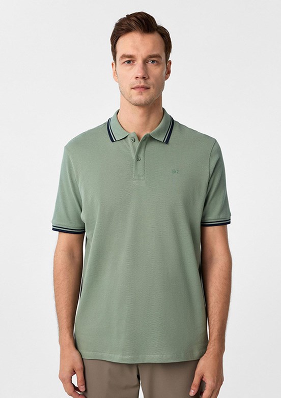 SÜVARİ Yeşil Erkek Polo Yaka T-Shirt