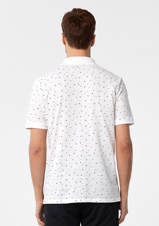 SÜVARİ Beyaz Erkek Polo Yaka T-Shirt