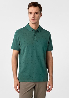 SÜVARİ Yeşil Erkek Polo Yaka T-Shirt