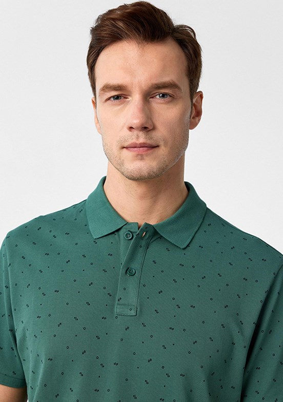 SÜVARİ Yeşil Erkek Polo Yaka T-Shirt