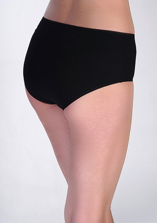 NEW BRA - 3650030000 Kadın Siyah Bato Penye 3'Lü Külot
