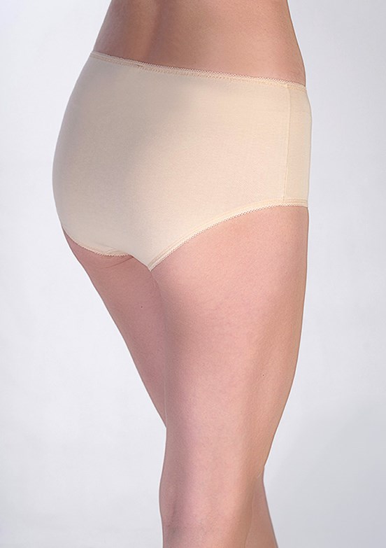 NEW BRA - 3650030000 Kadın Ten Bato Penye 3'Lü Külot