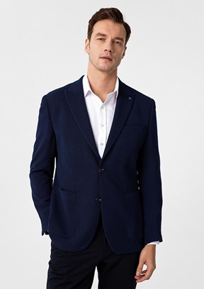 SÜVARİ Lacivert Erkek Slim Ceket