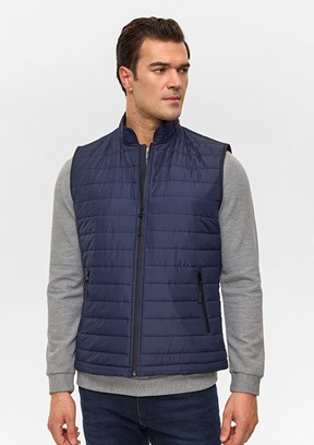 SÜVARİ - MN2008700435 Erkek Lacivert Slim Yelek