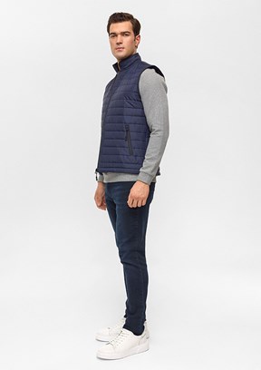 SÜVARİ - MN2008700435 Erkek Lacivert Slim Yelek