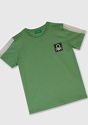 BENETTON Yeşil Erkek Çocuk Basic T-Shirt