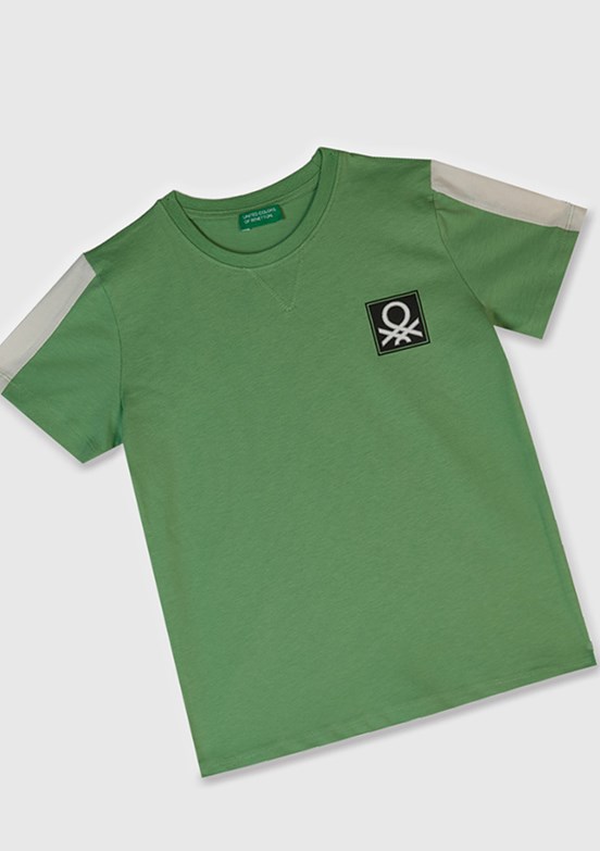 BENETTON Yeşil Erkek Çocuk Basic T-Shirt