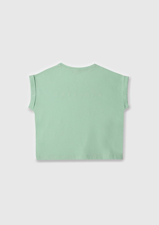 BENETTON Yeşil Kız Çocuk Basic T-Shirt