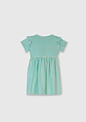 BENETTON Yeşil Kız Çocuk Basic Elbise
